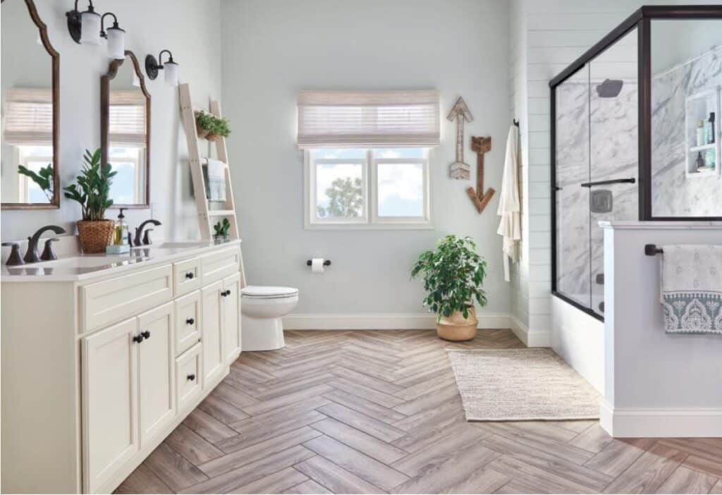 an image that represents bathroom remodeling , home remodeling, and home improvement service with QWR