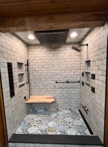 an image that shows a custom shower since QWR installs custom showers as part of shower remodeling service. Your very own shower remodel contractor