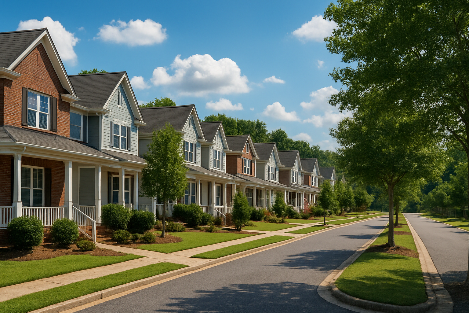 an image that shows row houses and used to represent the topic asking about the realistic budget for bathroom remodeling in Fayetteville