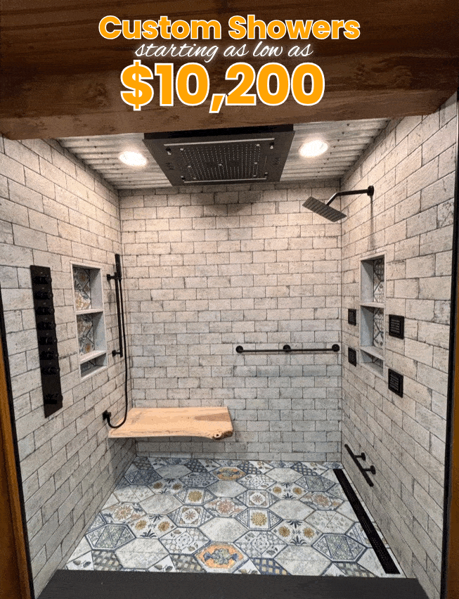 Custom Showers As Low as $10,200